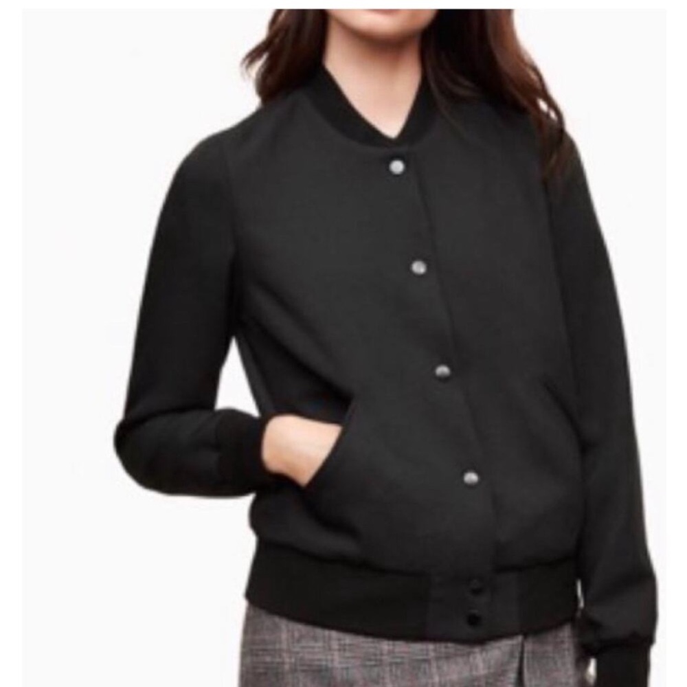 Aritzia Wilfred Crepe Bomber Jacket size Small
